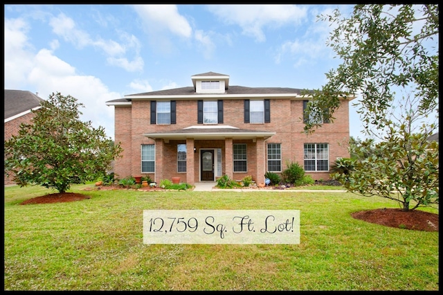 view of front of house featuring a front yard