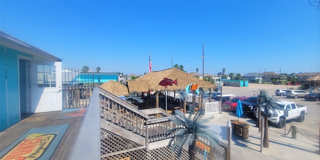 view of patio / terrace featuring a gazebo