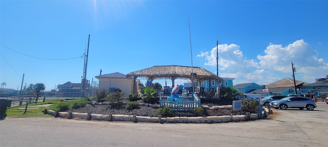 view of community featuring a gazebo