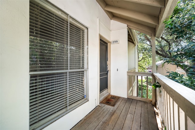 view of balcony