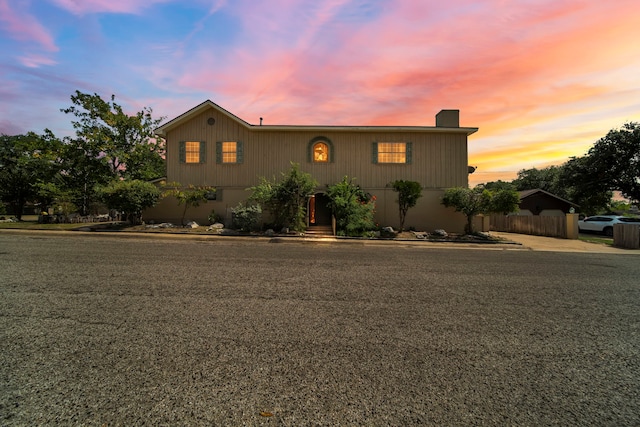 view of front of home