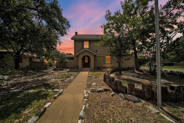 view of front of home