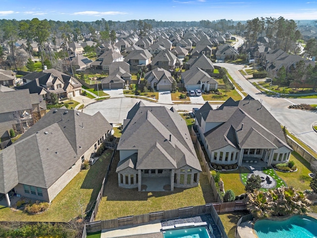 birds eye view of property featuring a residential view