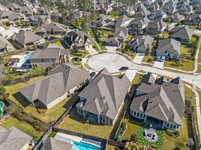 bird's eye view featuring a residential view