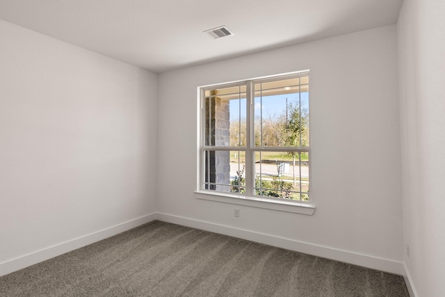 view of carpeted empty room