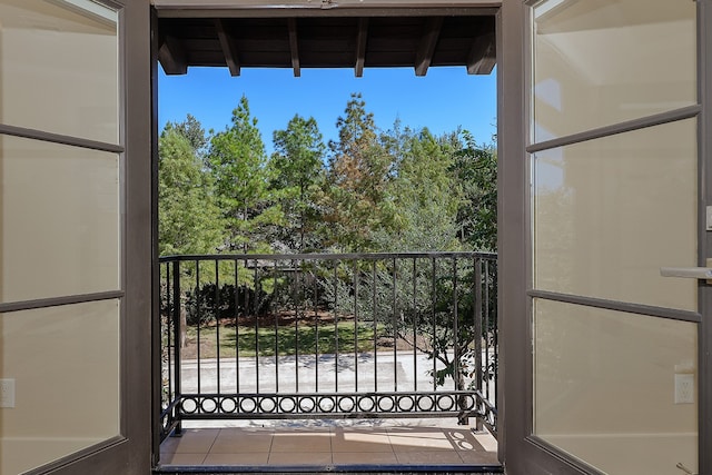 view of balcony