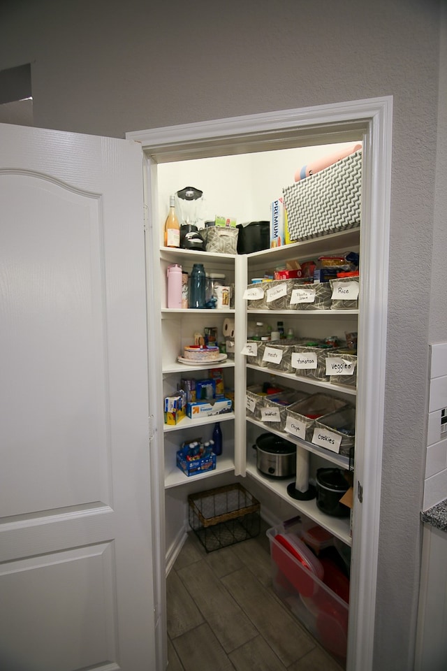 view of pantry