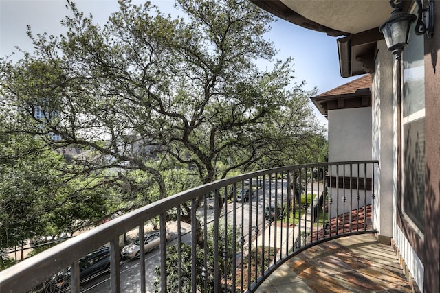 view of balcony