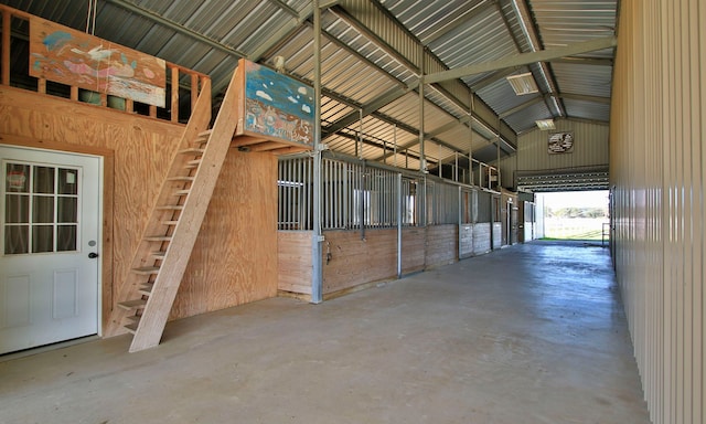 view of horse barn