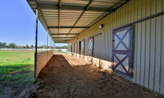 view of stable