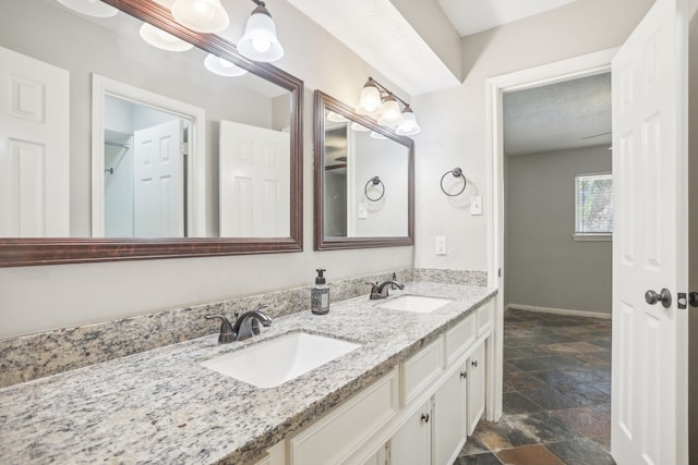 bathroom with vanity