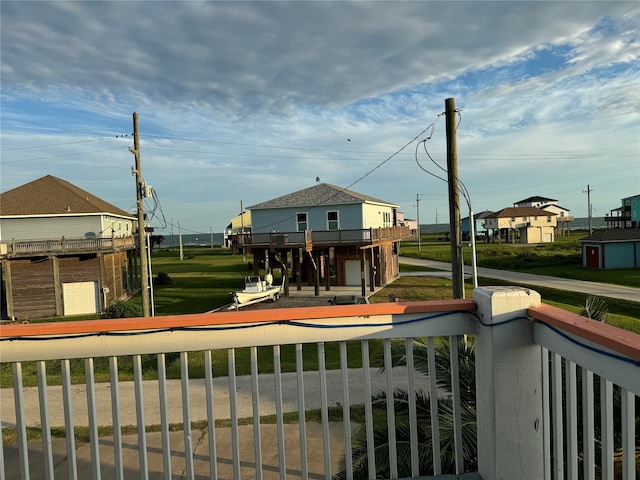 view of play area featuring a lawn