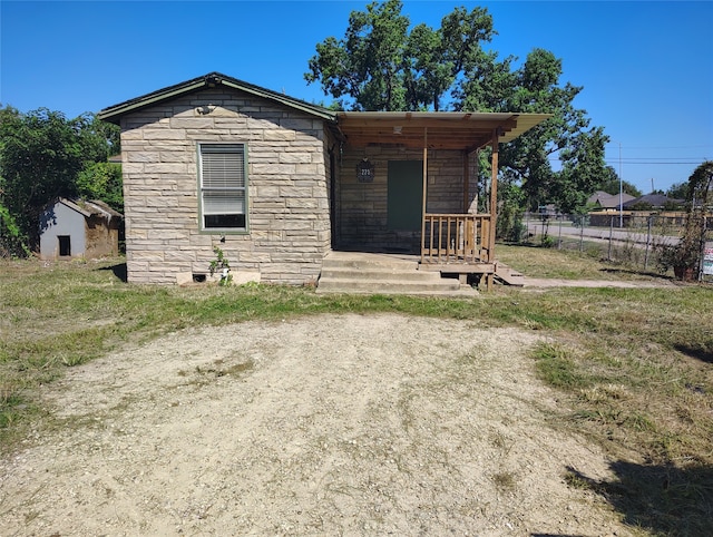 view of front of home