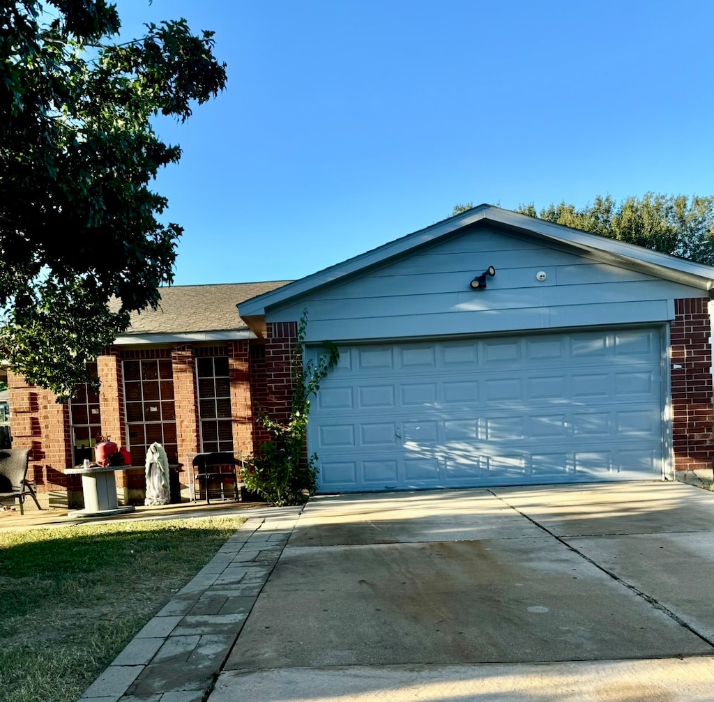 view of single story home