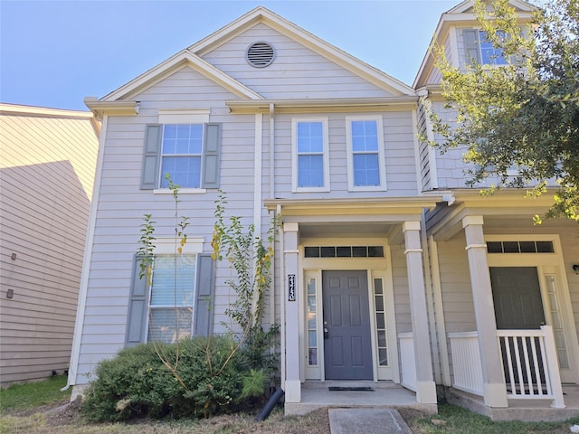 view of front of house with a porch