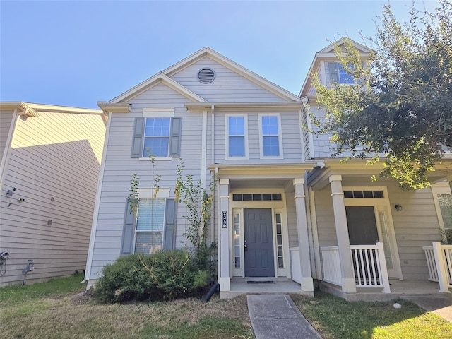 view of front of house with a porch