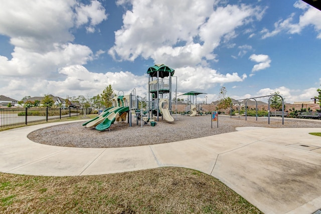 view of jungle gym