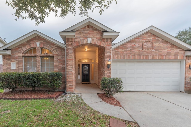 front facade featuring a garage