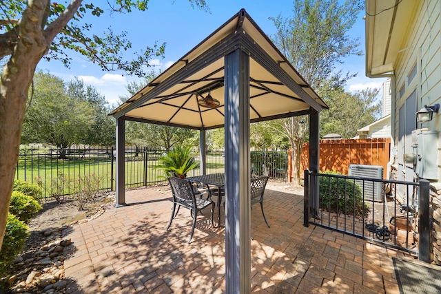 view of patio with cooling unit