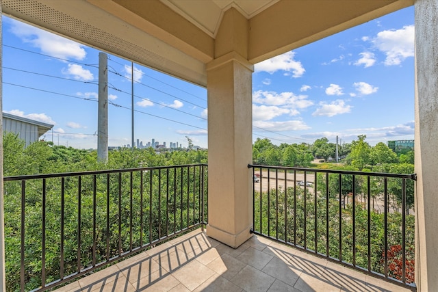 view of balcony