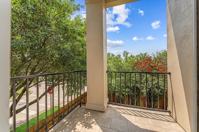 view of balcony