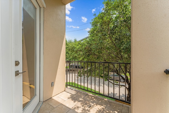 view of balcony