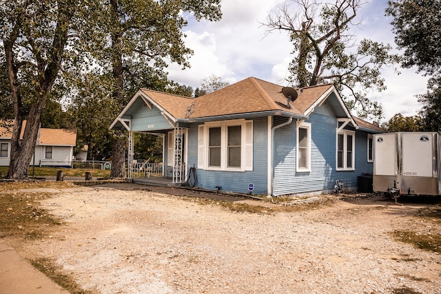 view of bungalow-style house