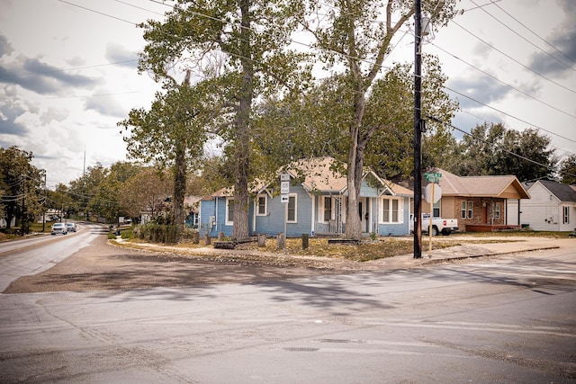 view of front facade with a residential view