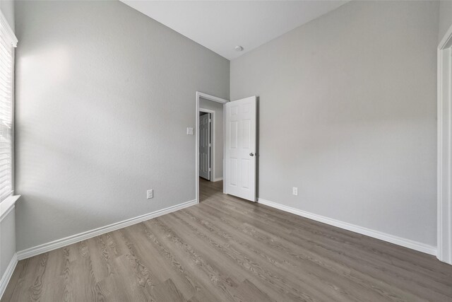 empty room featuring light hardwood / wood-style flooring