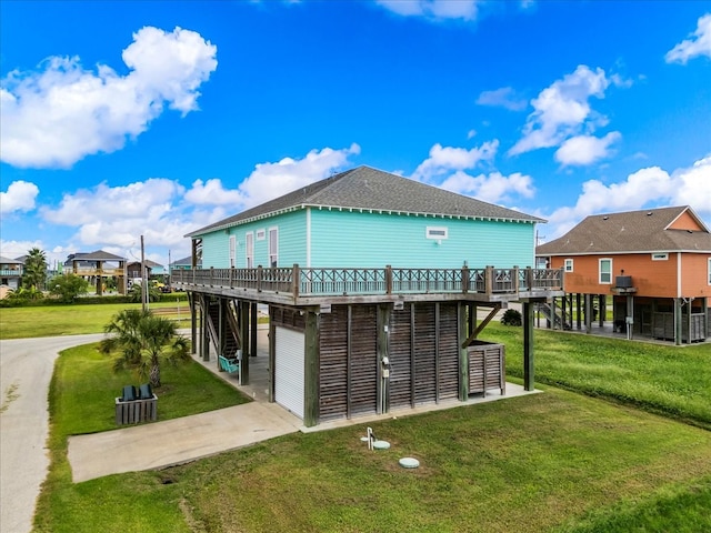 surrounding community featuring a deck and a yard