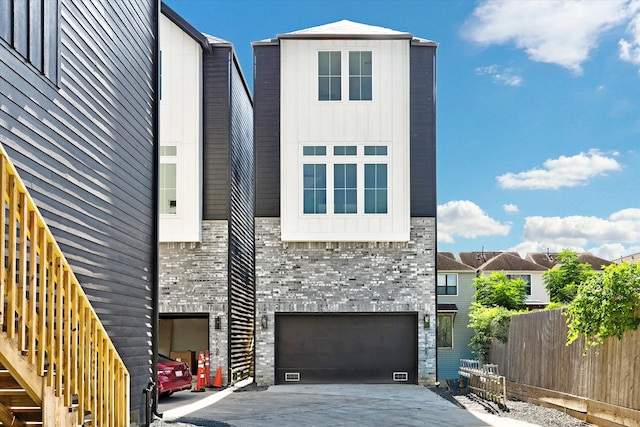 view of front of home featuring a garage