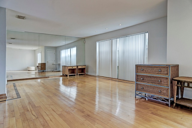 interior space featuring light wood-type flooring