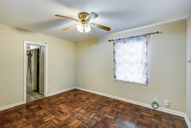 131 Laurel St, Lake Jackson, TX 77566 - interior space featuring baseboards and ceiling fan
