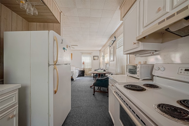 kitchen featuring white appliances