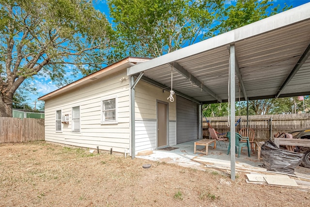 exterior space with a patio area