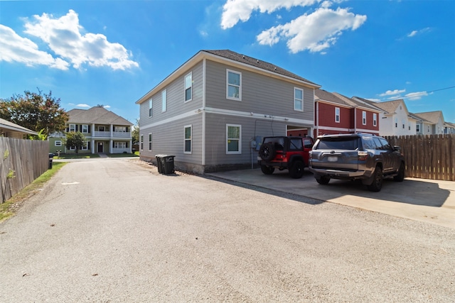 view of back of property