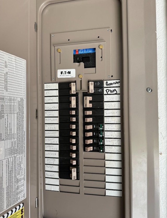 utility room featuring electric panel