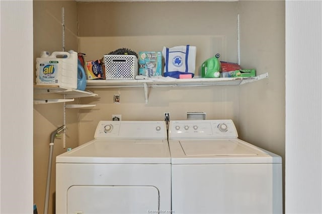 laundry area with washer and dryer