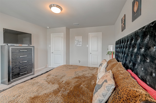 bedroom with carpet floors