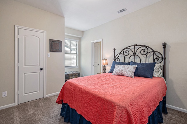 bedroom with carpet