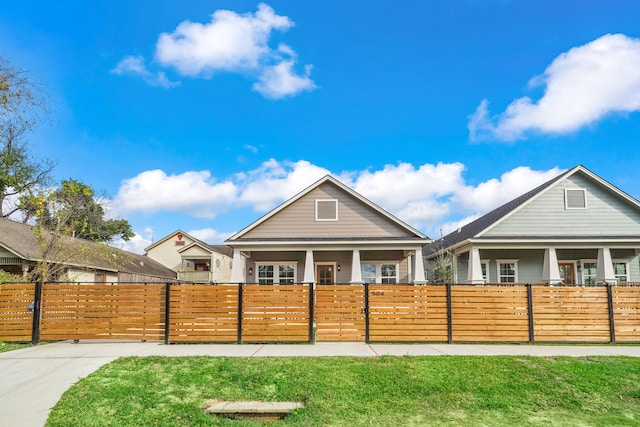 exterior space with a porch