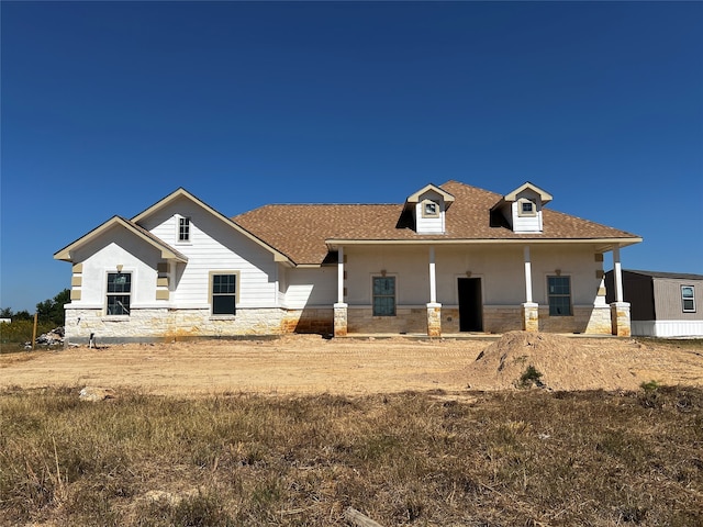 view of rear view of property