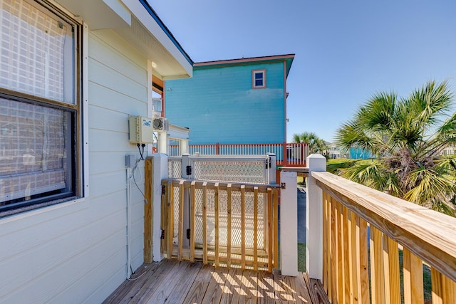 2332 Martinique, Crystal Beach, TX 77650 - view of wooden terrace