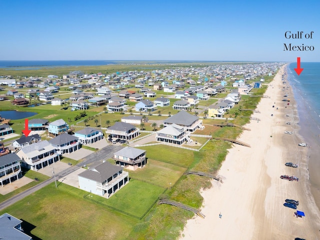 2332 Martinique, Crystal Beach, TX 77650 - aerial view of residential area featuring expansive beach