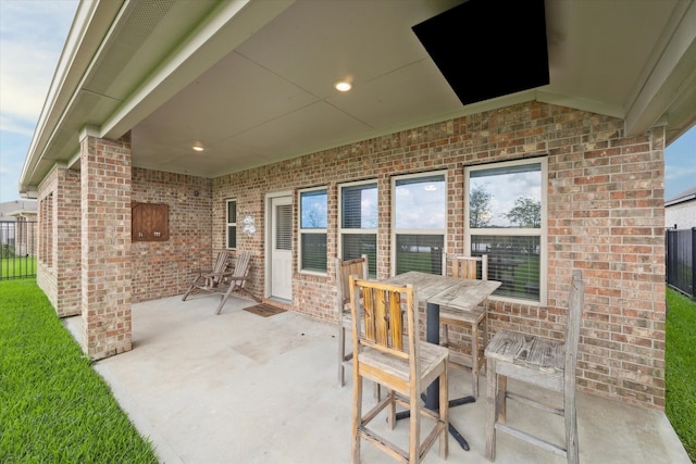 view of patio