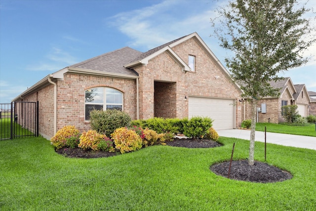 view of front of house with a front yard