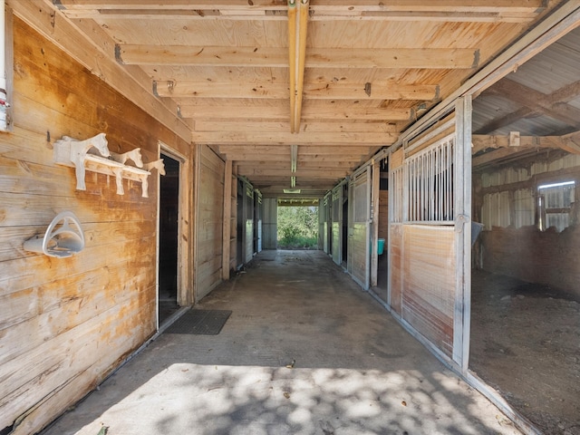 view of horse barn