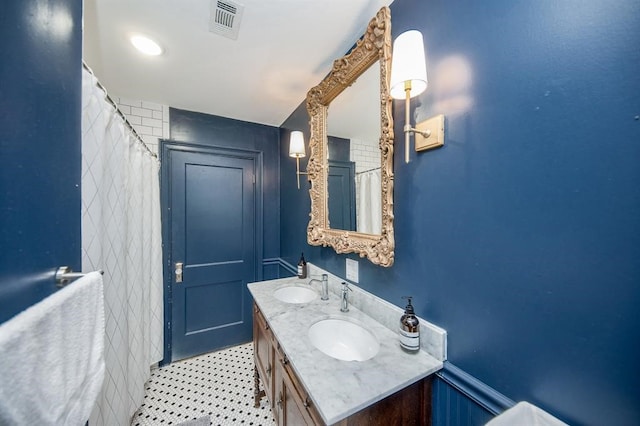 bathroom featuring vanity