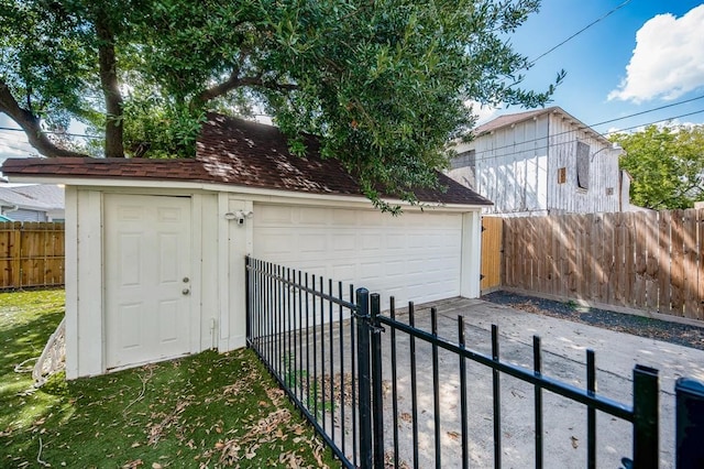 exterior space with wood walls