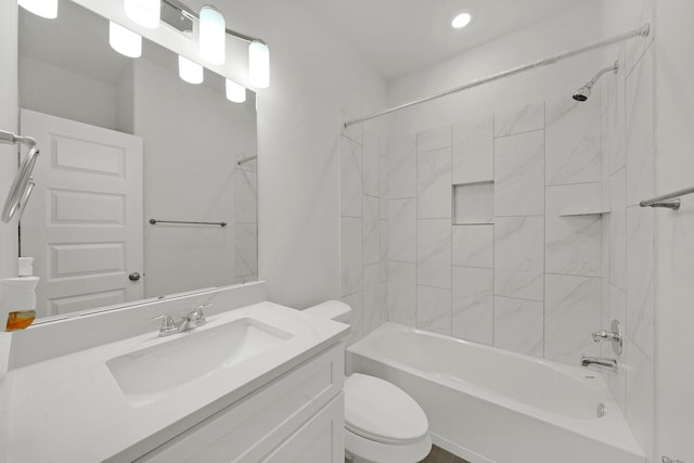 801 Rd 5812, Cleveland, TX 77327 - full bathroom with vanity, toilet, and shower / tub combination